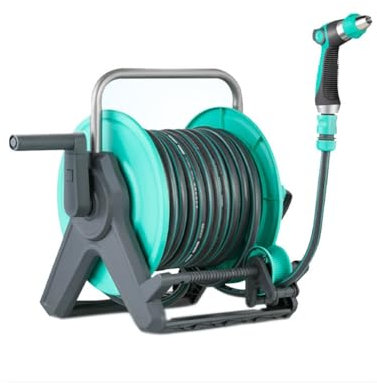 Lavage de voiture à domicile, lavage à haute pression à l'eau, tuyau à 4 points, rinçage automatique, rangement des tuyaux, ensemble de lavage de voiture à haute pression, enrouleur de tuyau d'arros
