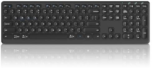 CITLLA Wireless Bluetooth Keyboard, Support Multi Device Switching, Full Size, Scissor-Switch Keys Silent Design for Computer, Laptop, MacBook and iPad (Original Language, English)
