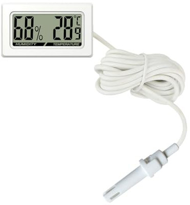 Uqezagpa Practical Digital Hygrometer for Vivariums and Incubators Environment with Accurate