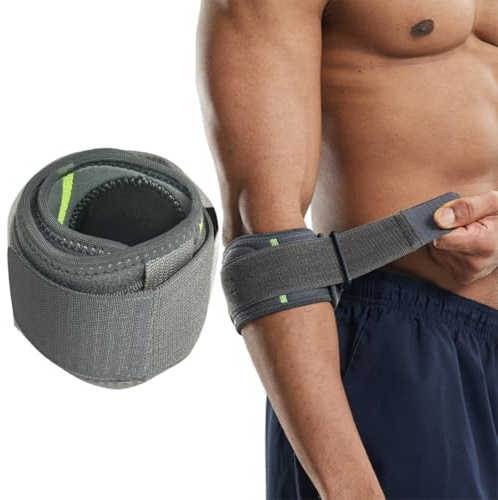 JUGUTA Tennisarm Bandage,Ellenbogenbandage,Für Sehnenentzündung,Arthritis,Lindert Die Schmerzen Bei Tennisarm Golferarm,Einstellbare Kompression Armbandage Ellbogen Manschette(Dunkelgrau)