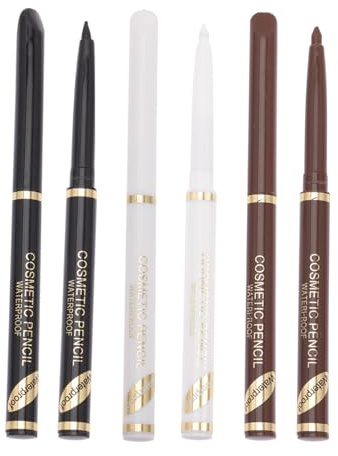 DEARMAMY 6 Stück Bartfüllstift aus Kunststoff für Präzises Bartstyling und Konturierung Multifunktional mit Weicher Bürste für Herren Bartpflege