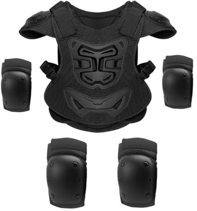 rockible Chaleco de Cuerpo Completo, Protectores, Rodilleras Y Coderas, a Prueba de Golpes, Equipo de Ciclismo Cómodo para en, Estilo B