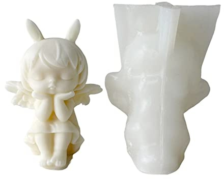 Molde de silicona para bebé niña, molde de resina de ángel, para hacer arcilla, manualidades, yeso, decoración del hogar, moldes de resina para bebé, jabón, ángel, silicona