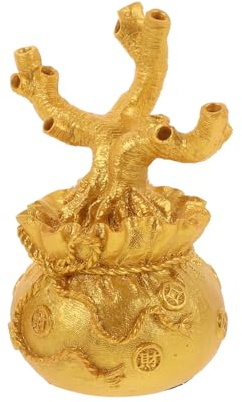 LOLIPPYY Ornamento Albero Dei Soldi Cinese Vintage Base Decorativa, Decorazione Da Tavolo Creativa Portafortuna Per Casa e Ufficio, Come Regalo Prosperità e Successo