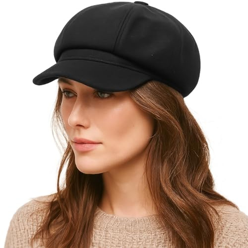 OhebEsx Schirmmütze Damen, Ballonmütze, Ballonmütze Damen Sommer, Newsboy Cap, Für Männer und Frauen geeignet für den Alltag