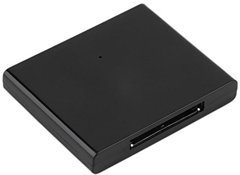 Adaptador Bluetooth A2DP de audio de música de 30 pines para iPod, iPhone, iPad, altavoz, receptor de música, color negro