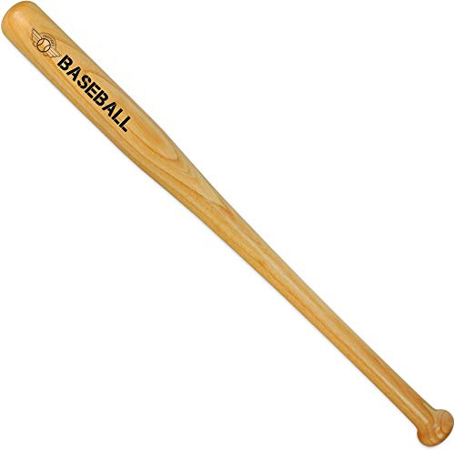 Baseballschläger Bat Softball aus massivem Holz für Sport, Freizeit, Selbstverteidigung - Diverse Längen