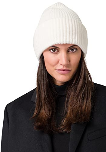 Style & Republic Kaschmir-Chunky Beanie Damen aus 100% Cashmere, Lang und großzügig geschnitten - Dein kuscheliger Premium Strick-Mütze für stilvolle Herbst- & Winter-Momente