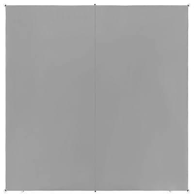 Garten Sonnensegel quadratisch 3x3m grau Stoff mit Ringen Seilspanntechnik Lukka