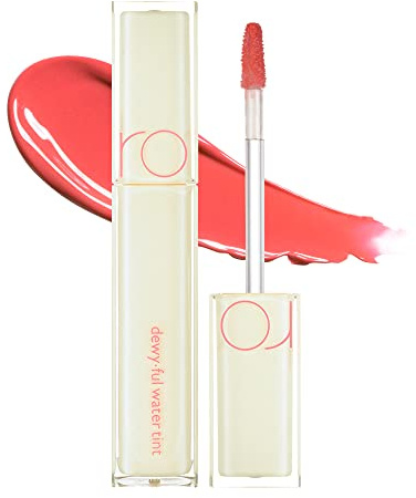 rom&nd Dewyful Water Tönung Lipgloss 09 Cotton Melba, langanhaltender, feuchtigkeitsspendender Lipgloss, natürliche MLBB-Farben, glänzendes und feuchtes Finish, dichtes Pigment
