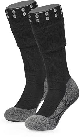 Socklaender Die Doppelschaft Socke 1 oder 2 Paare | Schluss mit Dreck im Schuh, Funktionssocke mit innovativem Aussenschaft | Angenehme Passform, bekannt aus Die Höhle der Löwen [schwarz]