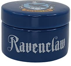 Harry Potter Boîte à bijoux en céramique ronde - Serdaigle - Boîte à bijoux avec couvercle - 6 cm de décor - Cadeaux de Serdaigle