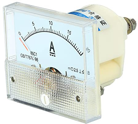 YOKIVE Analogico Pannello Amperometro, 85C1 Ampere Metro Corrente Tester, Ottimo per Ufficio, Arte, Casa, Giornalmente Utilizzo (DC 0-20A)