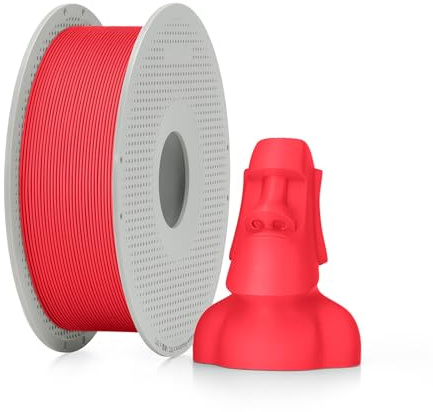 Bambu Lab Filamento PLA mate para impresora 3D, acabado mate liso, filamento PLA de impresión 3D, sin deformación ni enredos, material de impresión 3D compatible con AMS con bobina