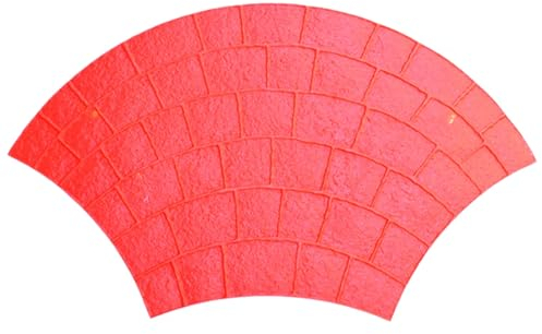 Moldes Hormigón Impreso Moldes y Formas de Hormigón en Forma de Abanico, Sellos Concretos de La Pizarra de Las Pasarelas, Cojín de Piedra del Molde de La Pared del Cemento, Acabados Estampados ( Color