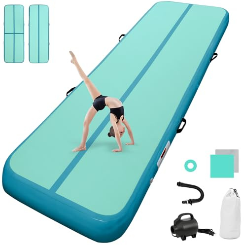 airtrack matte mit elektrischer Luftpumpe 10CM/20CM hoch 2M/3/4M/5M/6M Tumbling Matten Aufblasbare turnmatte Matte gymnastikmatte Yogamatte Camping Trainingsmatte