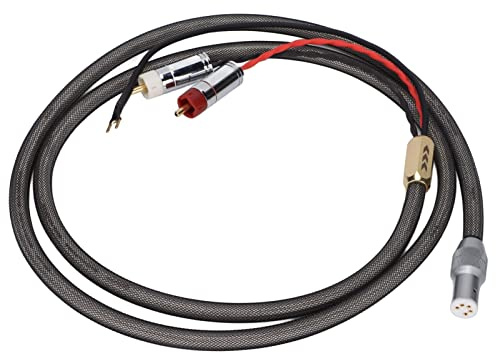 Beufee Cavo da RCas a XLR, Cavo Adattatore per Spina Stereo XS‑0609 Cavo per Braccio Vinili Vinile Placcato Argento LP RCas a Cavo XLR a 5 Pin con Filo di Terra(2M)
