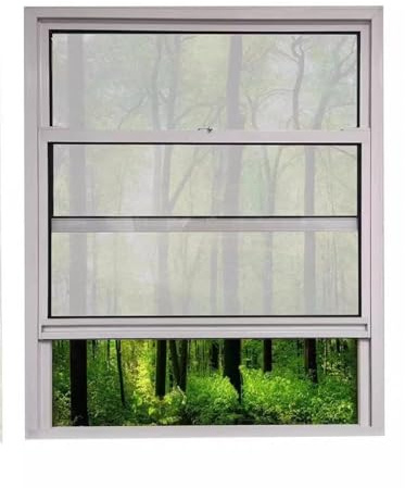 XILYZMO Schiebefenster Kippfenster, Mobiles Heimfenster, Isoliertes Kippfenster Mit Aluminiumrahmen, Horizontales Schiebefenster Mit Gehärtetem Glas Für Restaurant-Badezimmer (Weiß, 45X90CM)