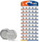 Lot de 50 Piles Bouton alcalines LR44 AG13 1,5 V 158 mAh pour Jouets, Musique, Livres, thermomètre, veilleuse PKCELL