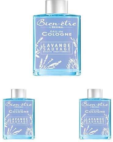 Bien-être - Eau de Cologne au Parfum de Lavande de Provence - 250 ml (Lot de 3)