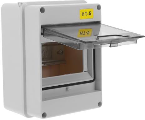 Housoutil Scatola di Giunzione Elettrica Scatola Interruttore Impermeabile Ht-5 Scatola di Protezione Distribuzione in Abs per Interruttore Automatico da Parete Ed Esterno