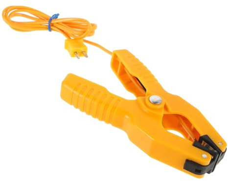 MUSISALY Temperature Clamp Hvac K-type Thermocouple Clamp for Pipe - Accurate Thermometer Jaw Clip Portable Diy Use