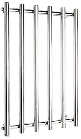 WUBYING Scaldasalviette Scaldasalviette Elettrico, scaldasalviette a Parete in Acciaio Inox 304, 6 Barre, scaldasalviette Verticale, Porta Accappatoio, scaldasalviette da Bagno