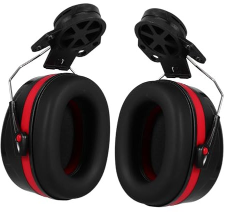Ciieeo 1paio Cuffie Antirumore Attaccabili Per Caschi Di Sicurezza Earmuffs Per Riduzione Rumore Protezione Uditiva Per Ambienti Ad Alta Rumorosità Cantieri e Fabbriche