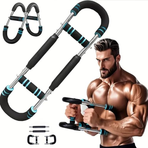 Twister Arm Trainer,Portable Chest Workout Equipment,U-Shape Twister Arm Exerciser,Adjustable Chest Expander,Thigh Master Trainer, Body Strength Fitness Equipment,Arm Trainer for Men 3-Level