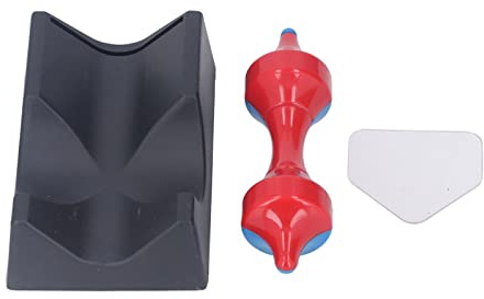 Aumotop Magnetisches Schwebegyroskop, Rot, Blau, Reduziert den Druck, Schwebendes Gyroskop, Dekoratives Bastelmodell, Levitator-Spielzeug für den Schreibtisch Im Schulbüro (Rot Blau)
