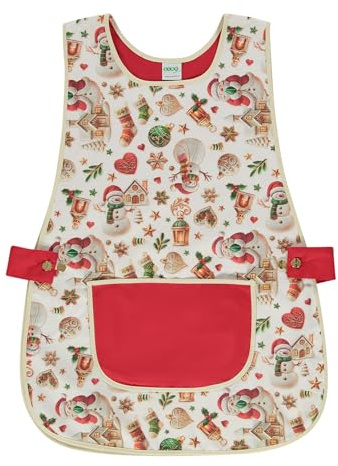 Siry Work Grembiule Scuola Infanzia, Cucina Donna, Taglia Unica, Regolabile in Vita con Due Bottoni che lo Rendono Facile da Indossare, Made in Italy, Art. Dalia