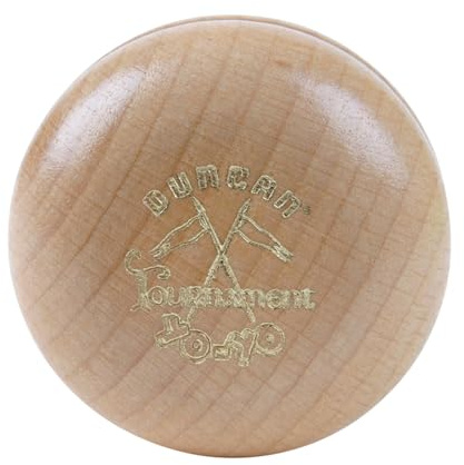 Duncan Toys Wooden Crossed Flags Tournament Yo-Yo, Classic Wood Design, Natural