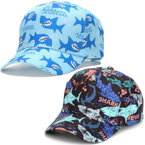 VorPrillynt Basecap Kinder Jungen, 2 Pack Children's Baseball Cap, Verstellbar Basecap Kinder Für Mädchen Jungen Sommer Sonnenhut, UV Schutz 2-6Jahren