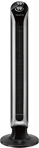 Rowenta Eole Infinite Ventilatore a Torre, Potente e Silenzioso, Risparmio Energetico, Fino a 3 Velocità, oscillazione fino a 180°, Timer, VU6620