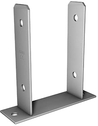 Pollmann Baubeschläge 4937006 Pfostenträger 91 mm zum Aufdübeln Edelstahl