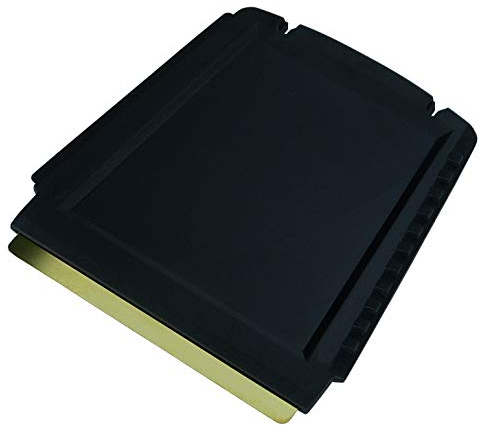 Eiskratzer Auto Messing Trapez - schnell, mühelos & schonend - 4 in 1 Murska Scheibenkratzer Auto - klein & praktisch - effizient, sicher Schneekratzer Auto - Premium HIPS & Messingklinge - Schwarz