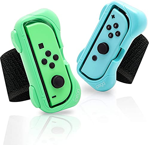 Wrist Bands for Just Dance Switch – Adjustable Strap for Joy-Con Controller, Secure Fit for Kids & Adults, 2-Pack Animal Crossing Colors – Hands-Free Armband for Nintendo Switch Dance Games 2020-2025