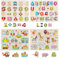 Wondertoys 4 Pieces Wooden Jigsaw Puzzles Vehicles/Alphabet ABC/Fruit/Animal/Alphabet Number Peg Jigsaw Educational Puzzles for Kid Toddler Boys Girls