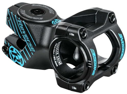 Reverse Black-One D-2 MTB Fahrrad Vorbau 31.8mm / 35mm inkl. Top Cap, Schraube, Kralle schwarz/blau