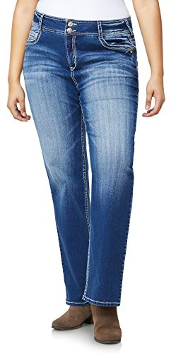 WallFlower Dam Plus-Size Instastretch Curvy Bootcut jeans, Jenna, 46/More Kort