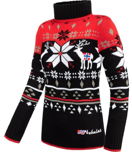 Nebulus Damen Pullover Stag, Warmer Pullover, praktischer & vielseitiger Pulli
