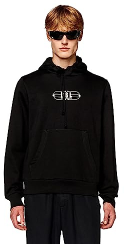 Diesel Sudadera S-GINN-HOOD-K35 Felpa Black Black Black M Hombre
