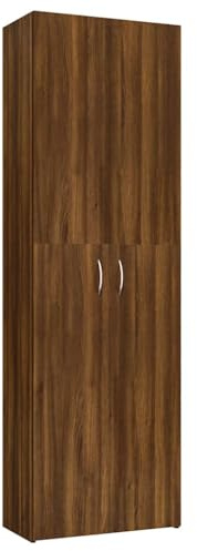 vidaXL Armadio Ufficio Rovere Marrone 60x32x190 cm Legno Multistrato