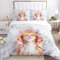 Juego de Ropa de Cama para Gatos 220x240cm, Bonito Juego de Ropa de Cama con Funda nórdica y Funda de Almohada (King（220x240cm）, C)