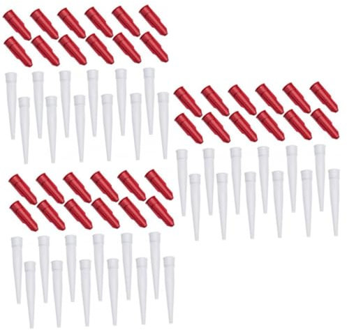 UKCOCO 36pezzi Ugelli Per Calafataggio Con Tappi Accessori Per Sigillatura e Finitura Di Giunti e Angoli