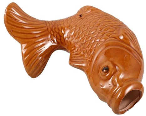 Warmhm Kleiner Brunnen Mit Fischen Zirkulationsbrunnen Für Garten Dekorativer Springbrunnen Mit Fischen Hofbrunnenauslauf Gartenwasserfall Brunnendekoration Für Drinnen Und Draußen