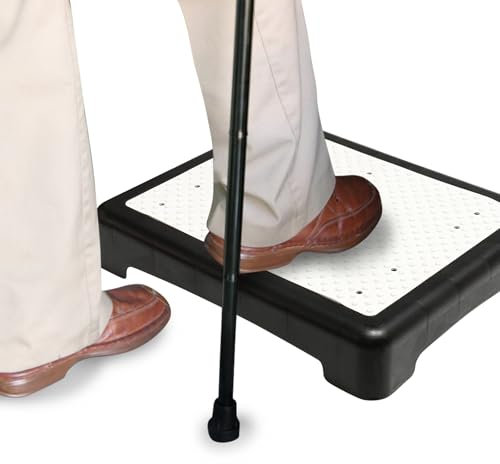 Trittstufe Indoor & Outdoor, rutschfeste Halbstufe für ältere Menschen, Half Step Hocker, Mobility Step Steighilfe bis 200 kg für Erwachsene & Senioren, Aufstiegshilfe für Bad, Küche & Türschwellen