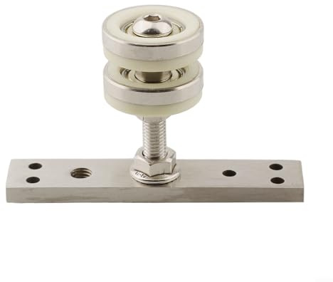 Jonikuper Sliding Door Roller, Folding hanging wheel wooden door sliding screen pulley,for Wardrobe Cabinet Bathroom Window(S)