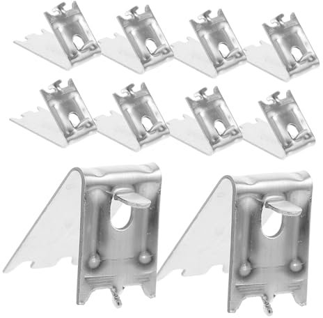 Gadpiparty 10pcs Fridge Shelf Clips for Cooler Freezer Shelf Clips Commercial Use Stainless Steel Construction Organizing Space