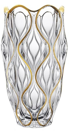 Puremagics handbemalte goldene Vase 29,5 cm hoch. (Gold)